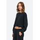 DIRTY LAUNDRY PIQUE FLEECE LONGSLEEVE DLWL000057 VINTAGE BLACK