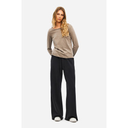 DIRTY LAUNDRY WIDELEG SWEATPANTS WITH RAW EDGES DLWSP000041 VINTAGE BLACK