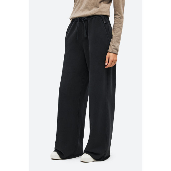 DIRTY LAUNDRY WIDELEG SWEATPANTS WITH RAW EDGES DLWSP000041 VINTAGE BLACK