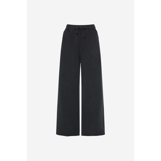 DIRTY LAUNDRY WIDELEG SWEATPANTS WITH RAW EDGES DLWSP000041 VINTAGE BLACK