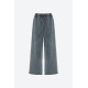 DIRTY LAUNDRY WIDELEG SWEATPANTS WITH RAW EDGES DLWSP000041 VINTAGE GREY