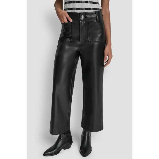 DKNY TROUSERS DJ6P3117 F5L-BLACK/HORN