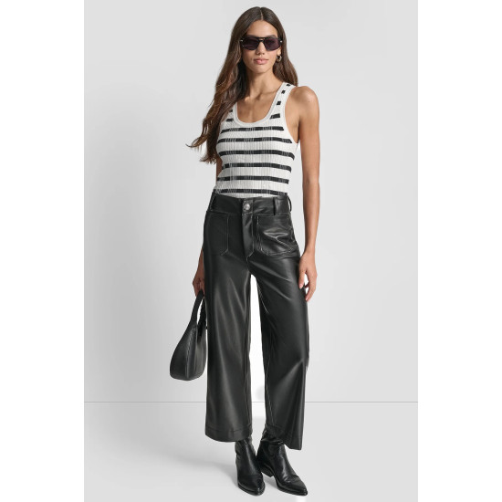 DKNY TROUSERS DJ6P3117 F5L-BLACK/HORN
