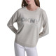 DKNY LOGO PULLOVER DJ6R0241 J1V-PEBBLE HEATHER