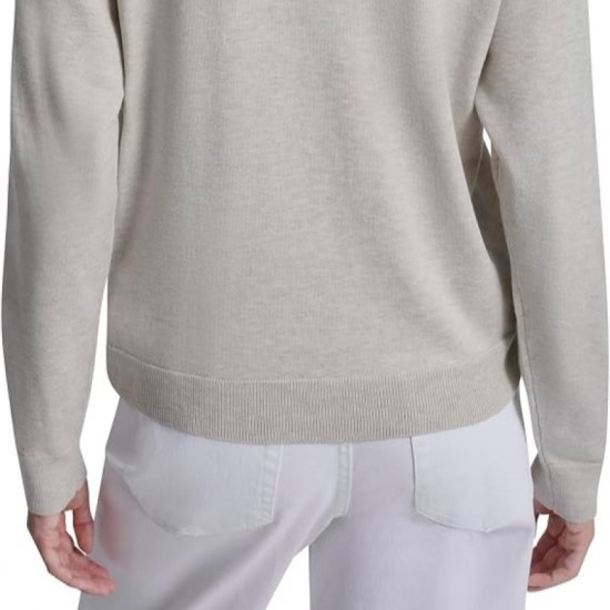 DKNY LOGO PULLOVER DJ6R0241 J1V-PEBBLE HEATHER