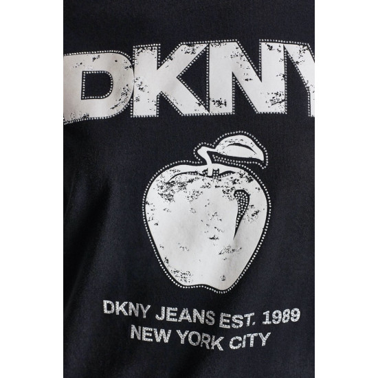 DKNY LOGO TSHIRT DJ6T1796 2L5-BLACK/EGGNOG