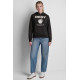 DKNY LOGO HOODIE DJ6T1805 2L5-BLACK/EGGNOG