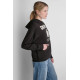 DKNY LOGO HOODIE DJ6T1805 2L5-BLACK/EGGNOG