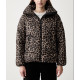 DKNY LOGO PUFFER JACKET DP6J9673 K6N1-LEOPARD CARAMEL