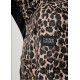 DKNY LOGO PUFFER JACKET DP6J9673 K6N1-LEOPARD CARAMEL