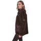 DKNY FUNNEL NECK SHERPA JACKET DP6J9770 QKO-ESPRESSO/ESPRESSO 