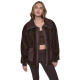 DKNY FUNNEL NECK SHERPA JACKET DP6J9770 QKO-ESPRESSO/ESPRESSO 
