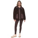 DKNY FUNNEL NECK SHERPA JACKET DP6J9770 QKO-ESPRESSO/ESPRESSO 