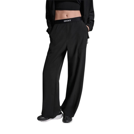 DKNY LOGO TROUSERS DP6P3645 0071-BLACK