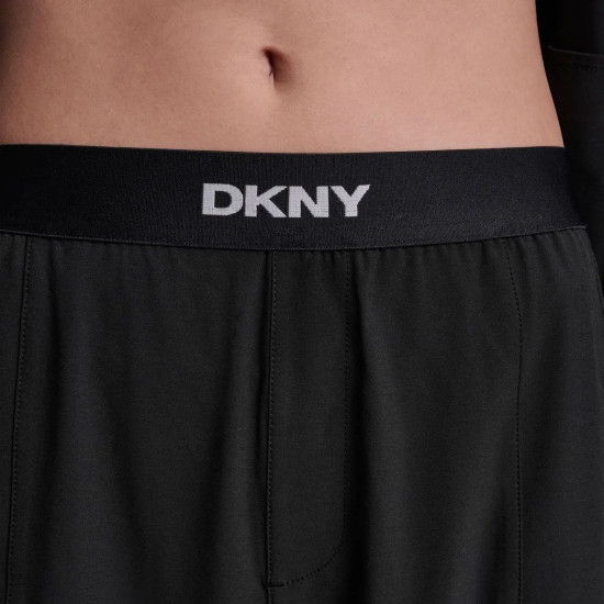DKNY LOGO TROUSERS DP6P3645 0071-BLACK