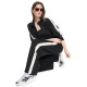 DKNY HIGH RISE SIDE STRIPE WIDE LEG PANT DP6P3649 2L5-BLACK/EGGNOG