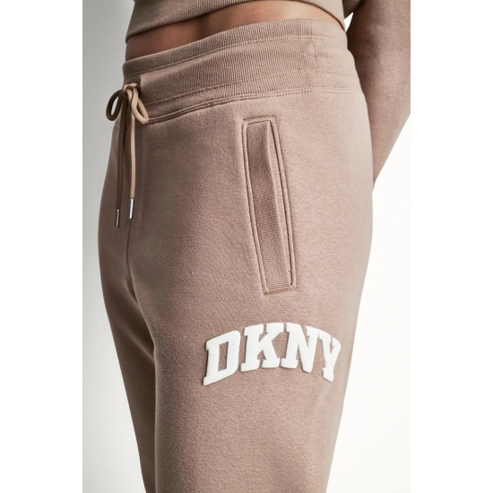 DKNY LOGO TROUSERS DP6P3896 00K7-WOODSMOKE