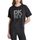 DKNY SHORTSLEEVE TSHIRT DP6T1731 71Y1-BLACK/SILVER GUNMET