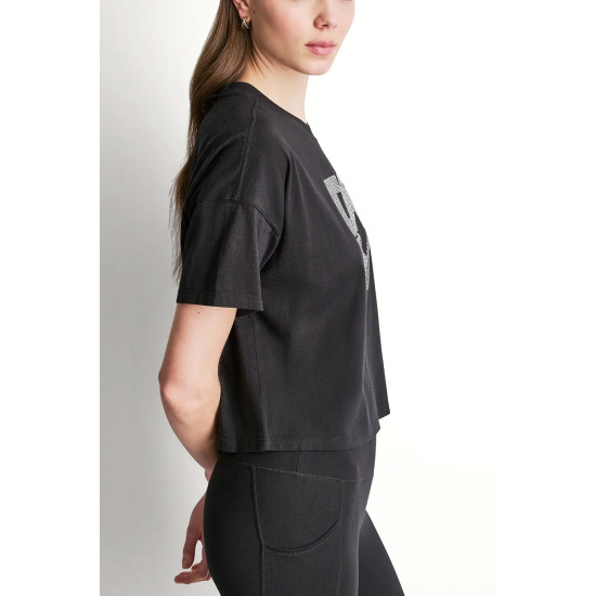 DKNY SHORTSLEEVE TSHIRT DP6T1731 71Y1-BLACK/SILVER GUNMET