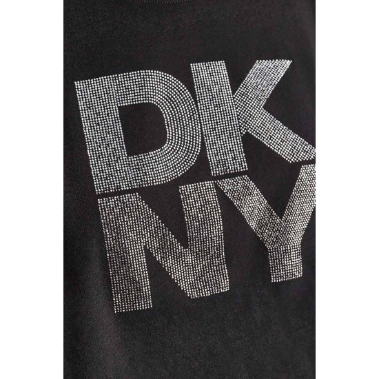 DKNY SHORTSLEEVE TSHIRT DP6T1731 71Y1-BLACK/SILVER GUNMET