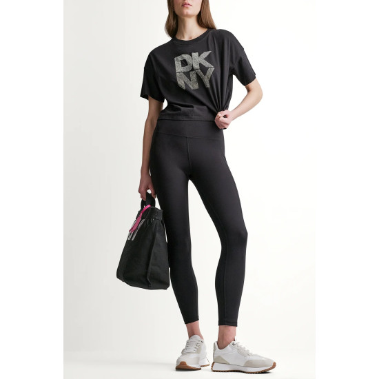 DKNY SHORTSLEEVE TSHIRT DP6T1731 71Y1-BLACK/SILVER GUNMET