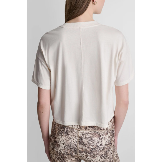 DKNY SHORTSLEEVE TSHIRT DP6T1731 E20M-EGGNOG/BROWN BLACK