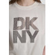DKNY SHORTSLEEVE TSHIRT DP6T1731 E20M-EGGNOG/BROWN BLACK