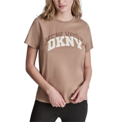 DKNY LOGO TSHIRT DP6T1733 D53-WOODSMOKE 