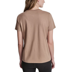 DKNY LOGO TSHIRT DP6T1733 D53-WOODSMOKE 