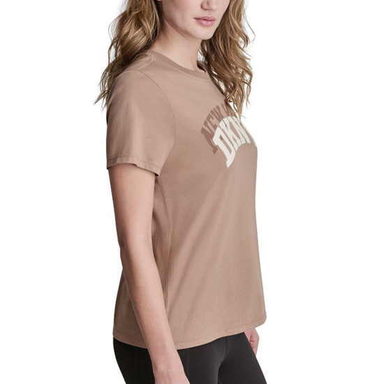 DKNY LOGO TSHIRT DP6T1733 D53-WOODSMOKE 