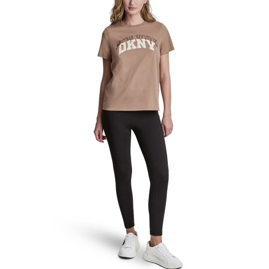 DKNY LOGO TSHIRT DP6T1733 D53-WOODSMOKE 