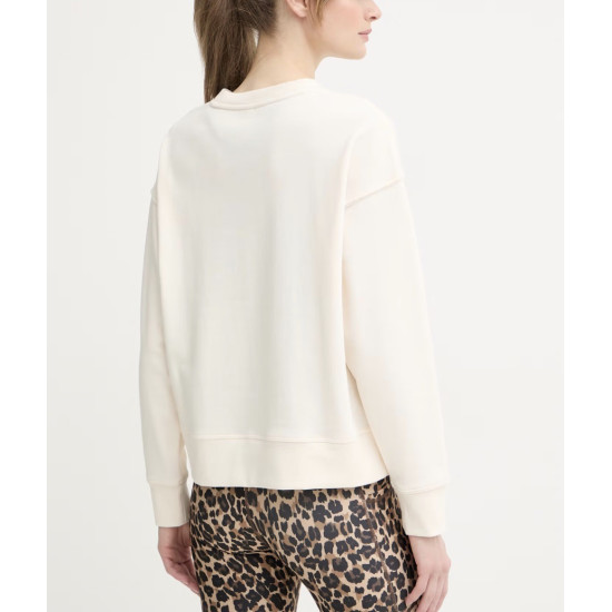 DKNY LOGO PULLOVER DP6T1867 HLB-EGGNOG/LEOPARD CAR