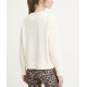 DKNY LOGO PULLOVER DP6T1867 HLB-EGGNOG/LEOPARD CAR