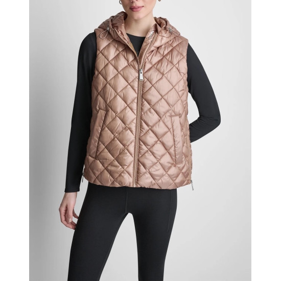 DKNY JACKET DP6V3180 GF0-METALLIC WOODSMOKE