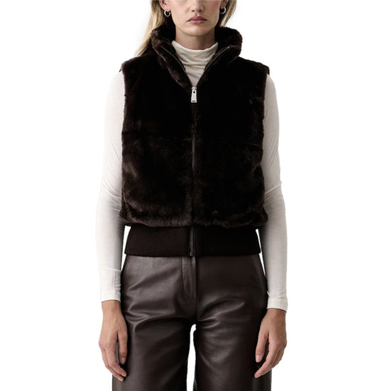 DKNY PUFFER VEST DP6V3181 ESP-ESPRESSO