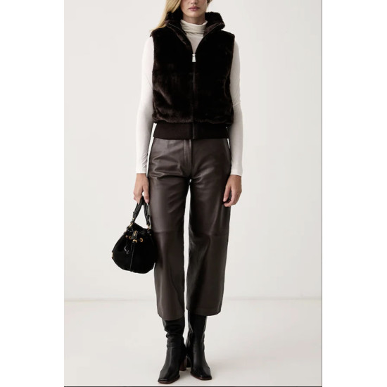DKNY PUFFER VEST DP6V3181 ESP-ESPRESSO