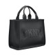 DKNY HADLEE TOTE HANDBAG R53AAR57 BGD-BLK/GOLD