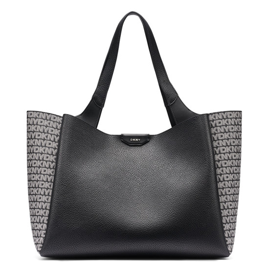 DKNY WILLA TOTE R61D5G32 BSV-BLACK/SILVER