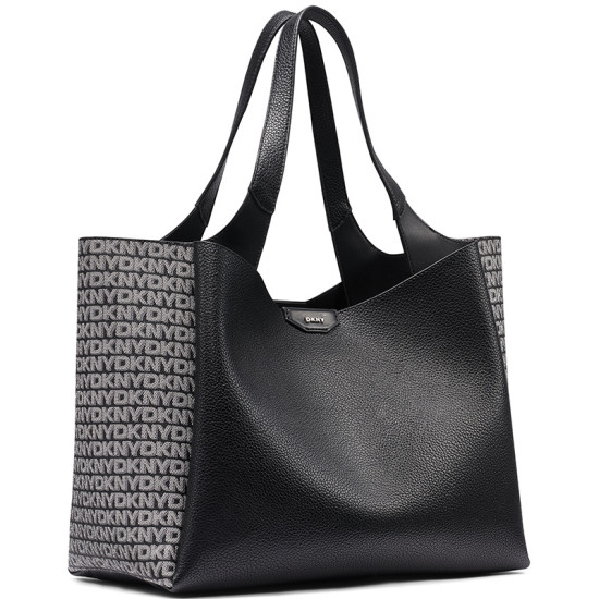 DKNY WILLA TOTE R61D5G32 BSV-BLACK/SILVER
