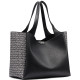 DKNY WILLA TOTE R61D5G32 BSV-BLACK/SILVER