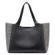 DKNY WILLA TOTE R61D5G32 BSV-BLACK/SILVER