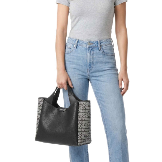DKNY HADLEE SATCH R61D5G33 BSV-BLACK/SILVER