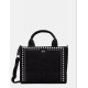 DKNY MLLA TOTEBAG R62ADR46 BLD-BLACK DENIM