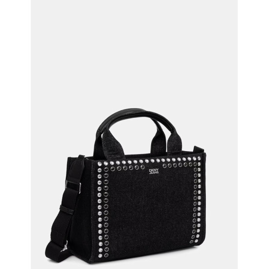 DKNY MLLA TOTEBAG R62ADR46 BLD-BLACK DENIM