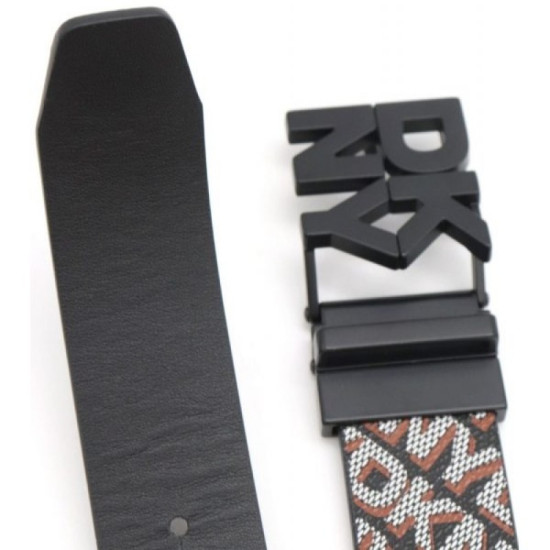 DKNY BELT R62I5S25 B9Q-BLACK/SADDLE 