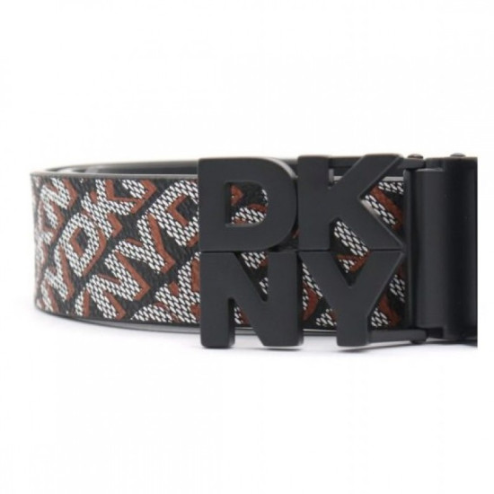 DKNY BELT R62I5S25 B9Q-BLACK/SADDLE 