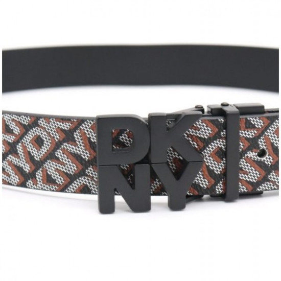 DKNY BELT R62I5S25 B9Q-BLACK/SADDLE 
