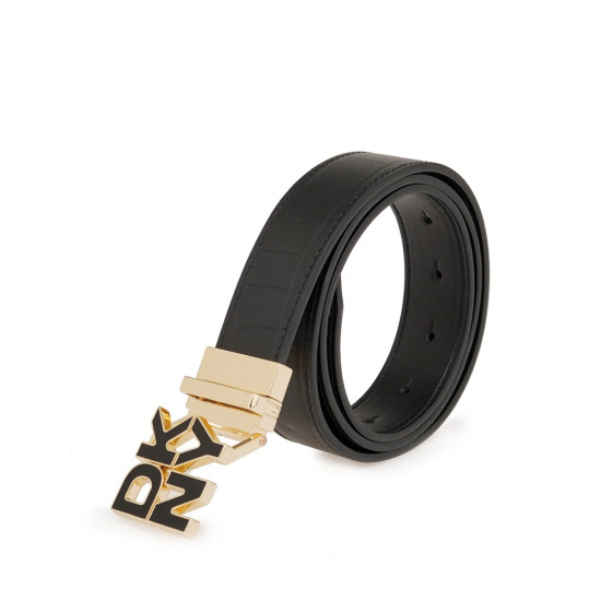 DKNY TWO-FACED BELT R62I5S25 BGD-BLACK/GOLD