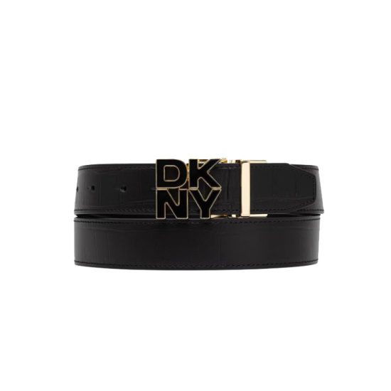 DKNY TWO-FACED BELT R62I5S25 BGD-BLACK/GOLD
