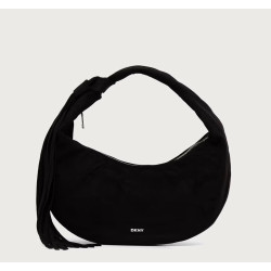 DKNY HOPE HOBOS HANDBAG R63CMR37 BSV-BLACK/SILVER